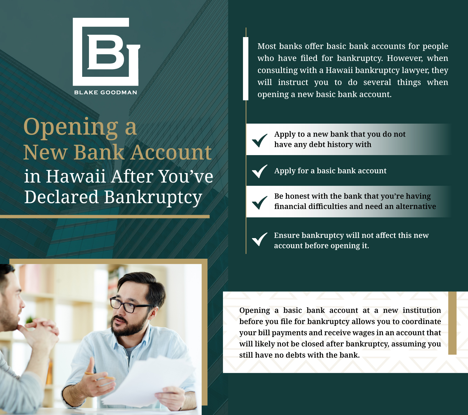 An infographic that shows how to open a new bank account